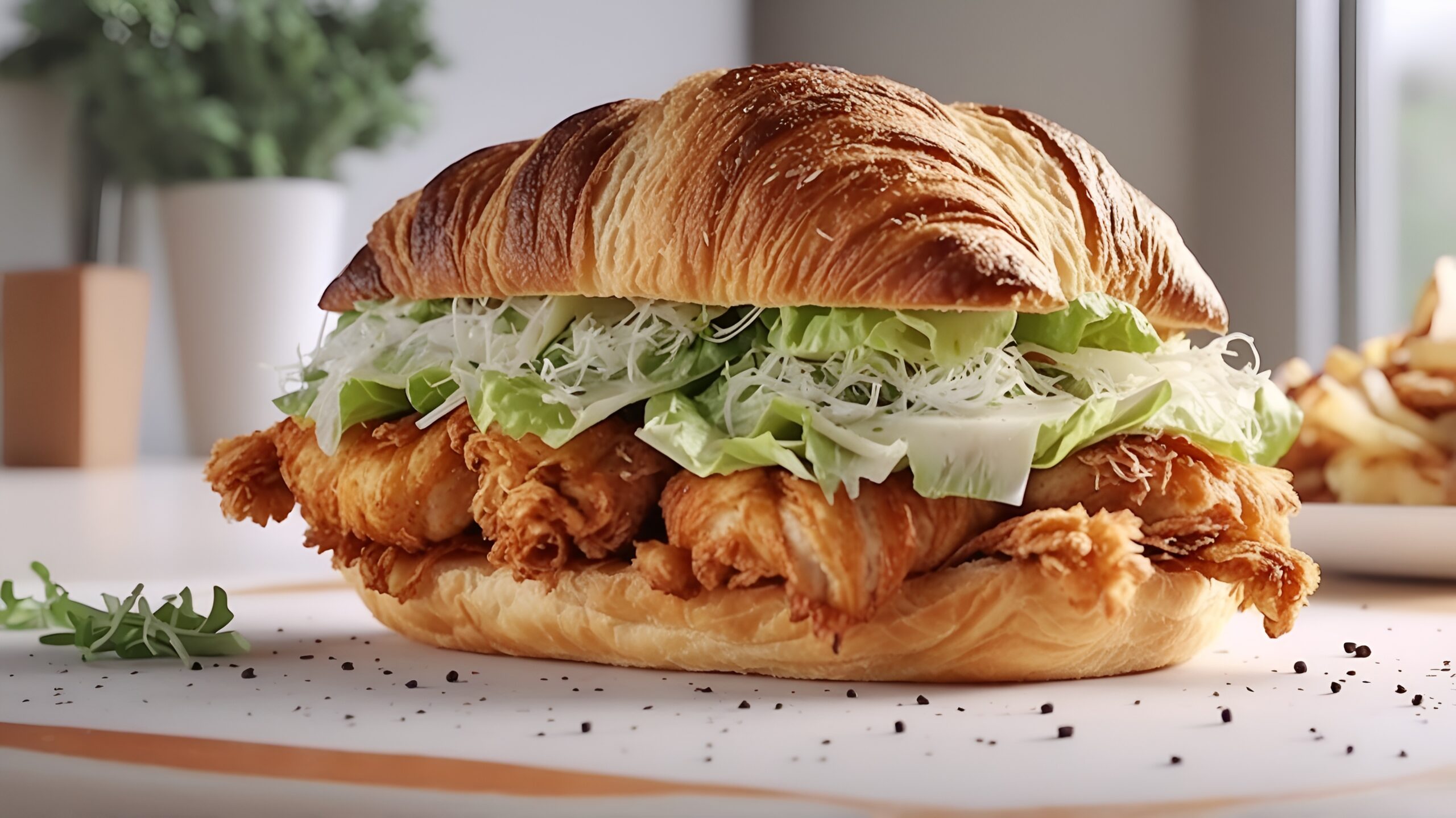 Chicken Caesar Salad Croissant