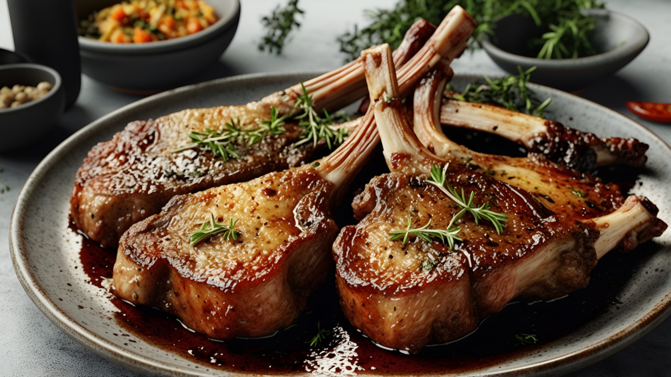 Garlic Butter Lamb Chops
