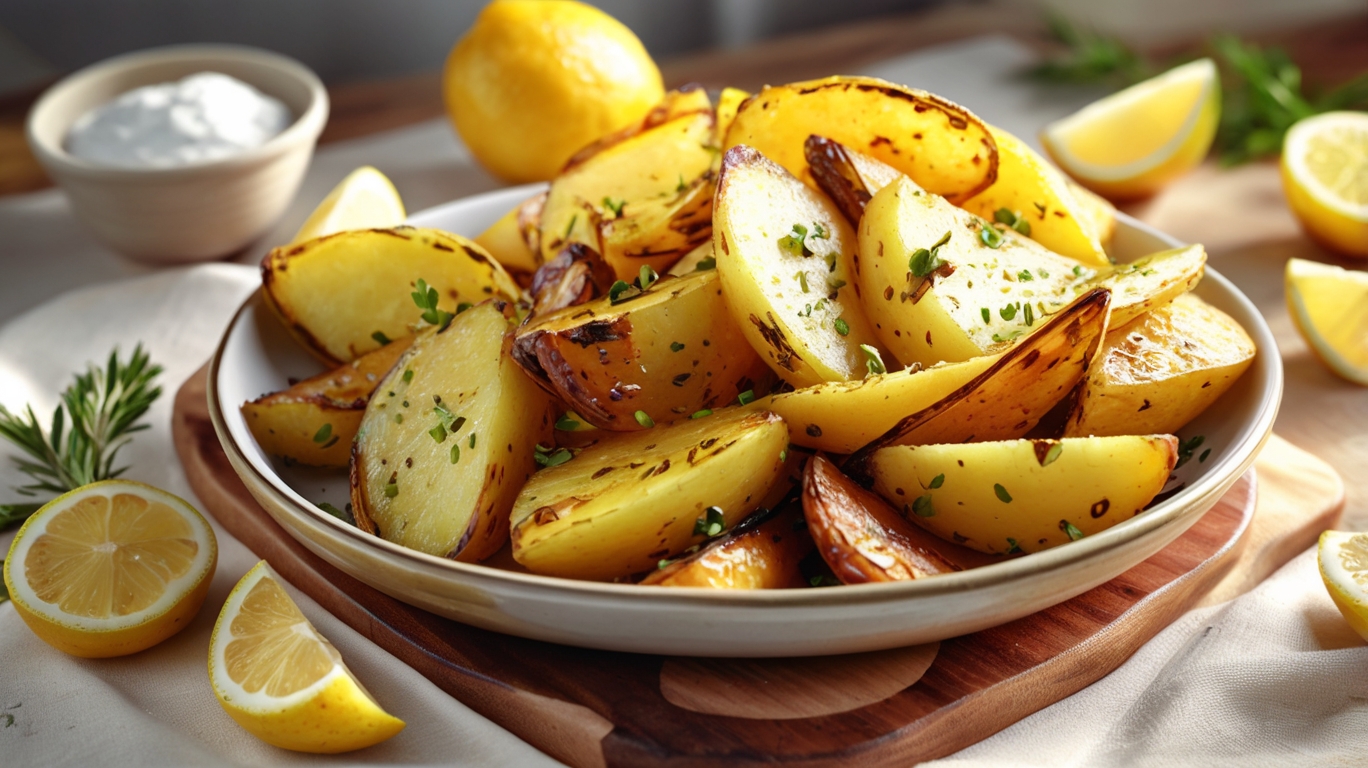 Delicious Greek Lemon Potatoes