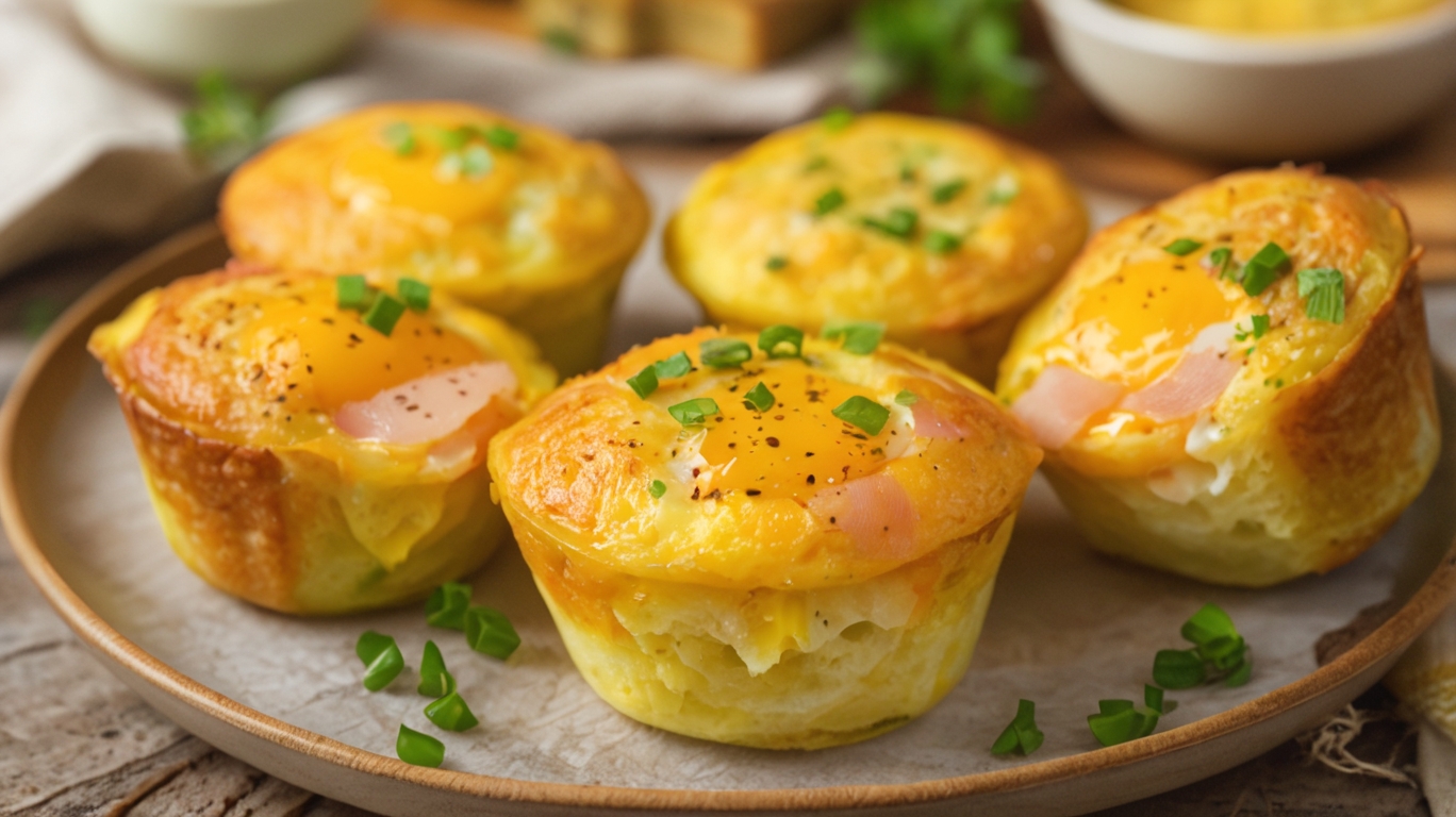 Ham & Cheese Egg Muffins