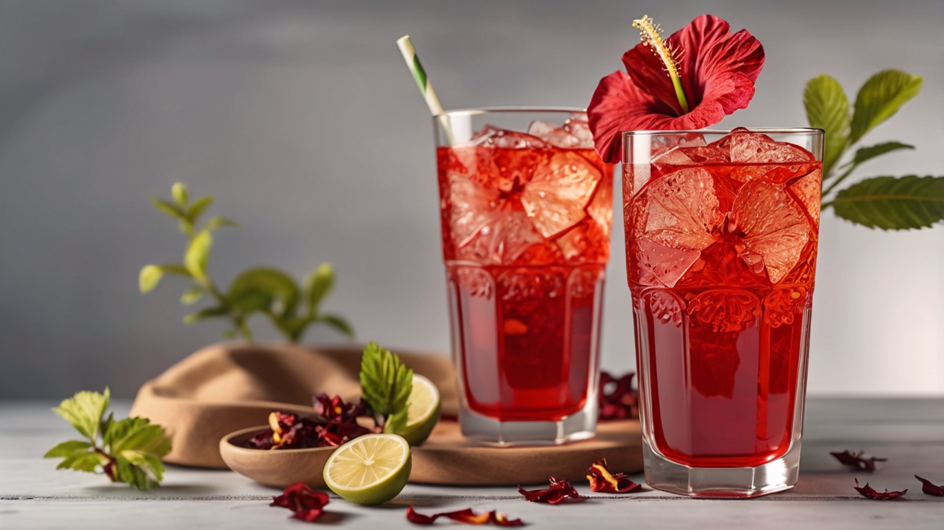 Gorgeous Hibiscus Iced Tea