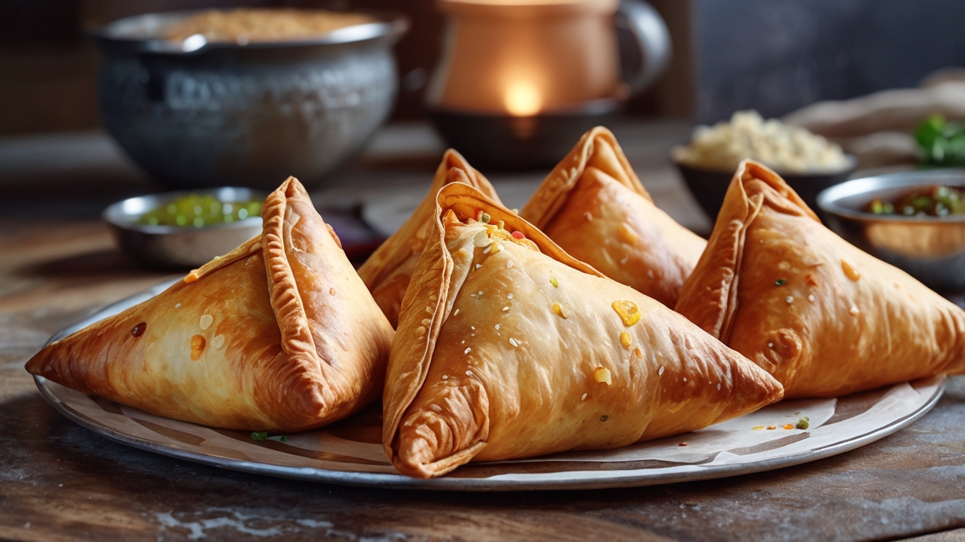 Traditional Indian Samosas