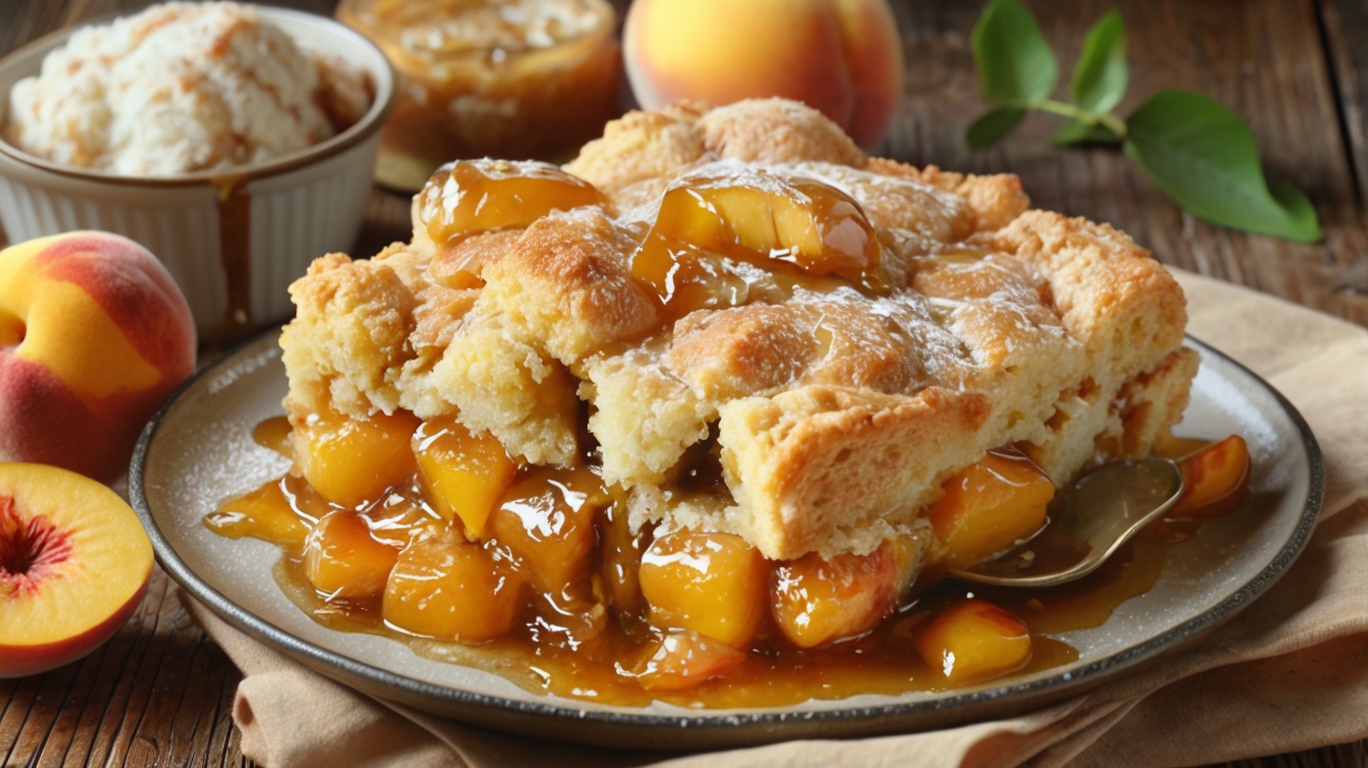 Golden Southern Peach Cobbler