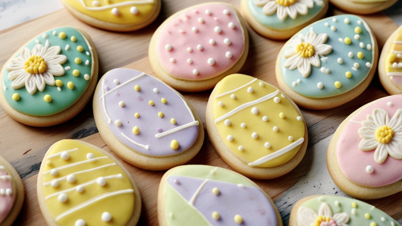 Easter Egg Sugar Cookies
