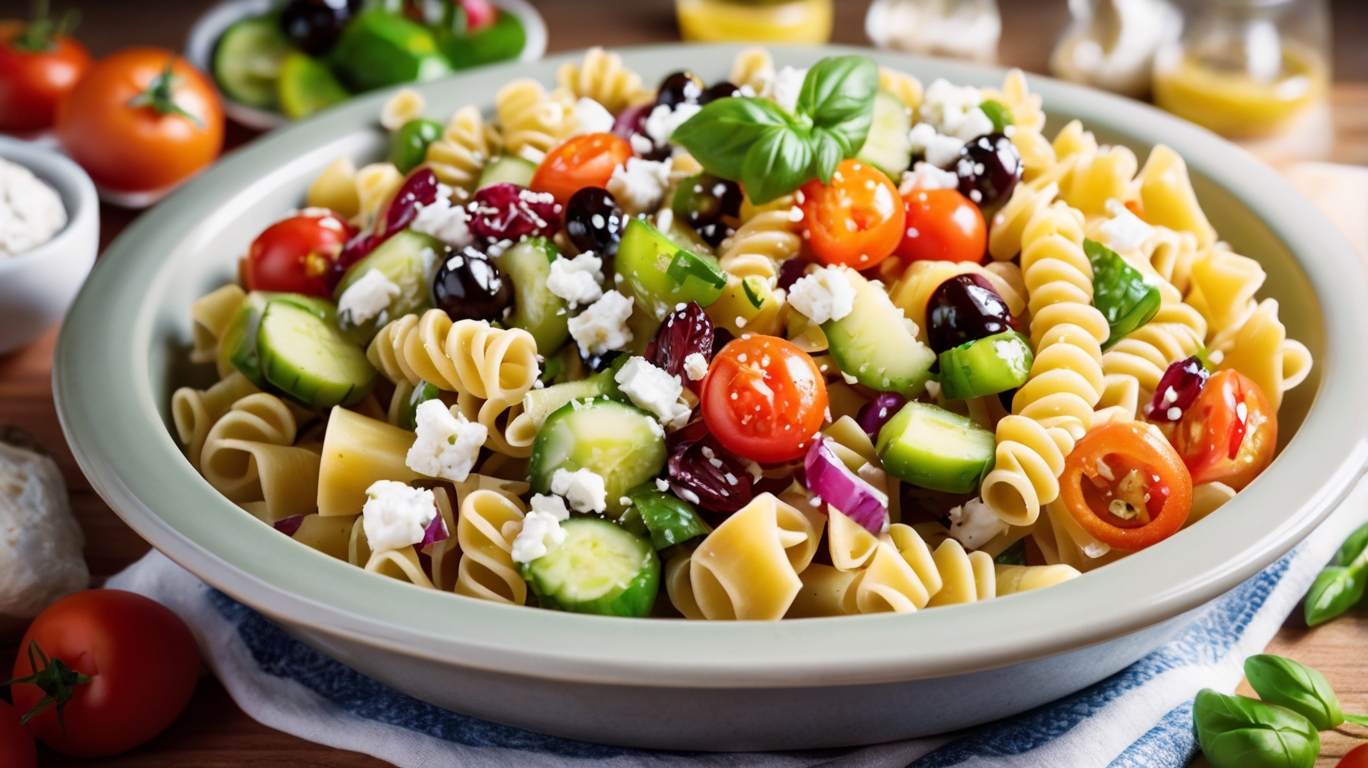 Refreshing Greek Pasta Salad